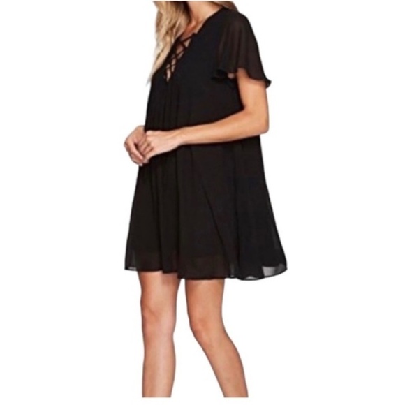 Show Me Your MuMu Black Kyle Lace Up Dress - Picture 2 of 7